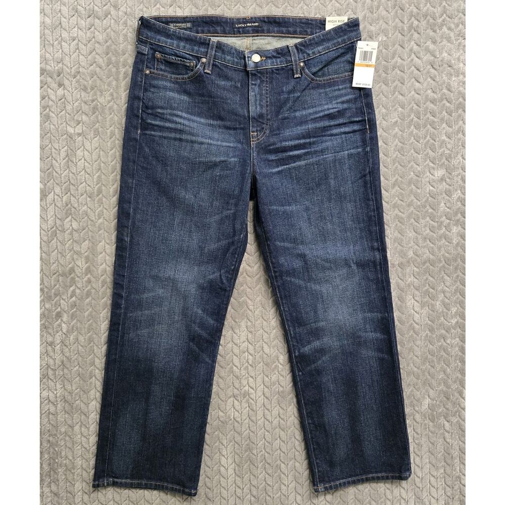 LUCKY BRAND NEW‎ $129 Bridgette High Rise Boot Cut Jeans Candiani Denim Size 12